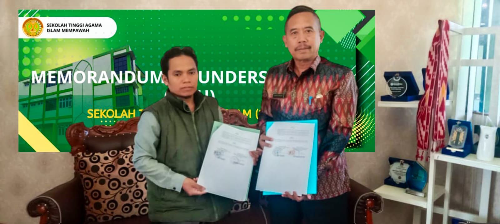 Penandatanganan MoU STAI Mempawah dengan SMKN 1 Mempawah Hilir