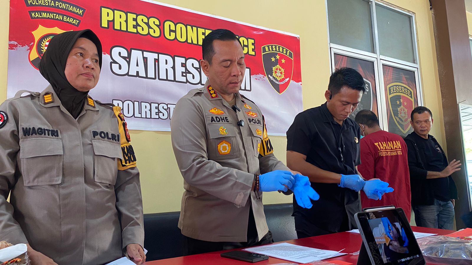 Pelaku Pembunuhan di Salah Satu Hotel Pontianak Berhasil Diamankan Polresta Kota Pontianak