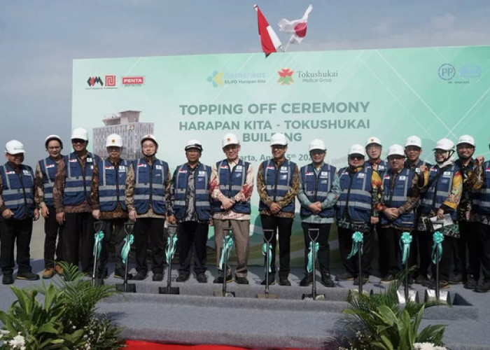 RSJPD Harapan Kita – Tokushukai Capai Topping Off, PTPP Hadirkan Smart Hospital Berteknologi Tinggi