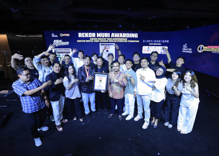 Flux Creative Universe Rayakan HUT ke-4 dan Cetak Rekor MURI sebagai Agensi Konten Viral Terbanyak