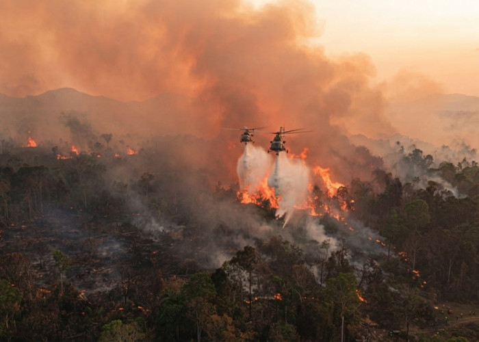 Pemprov Kalbar Kerahkan Dua Helikopter Sisir Titik Api di Sejumlah Wilayah