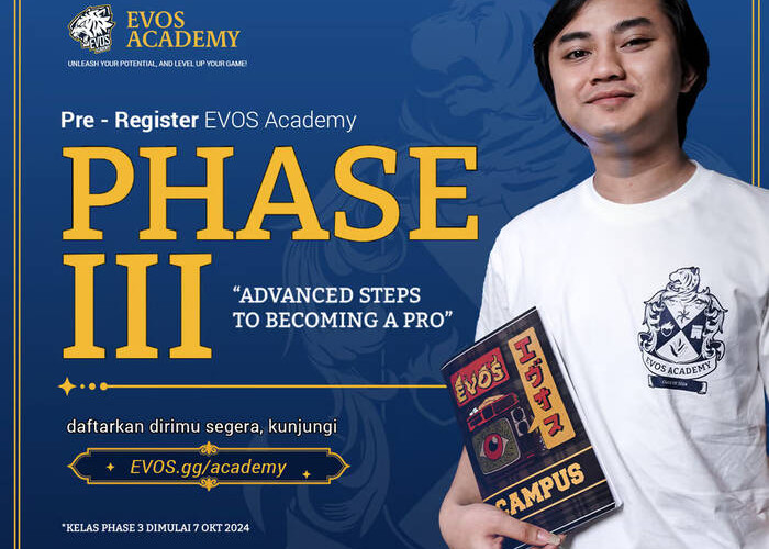 EVOS Academy Fase 3 Resmi Dibuka: Wujudkan Impian Menjadi Pro Player Esports!