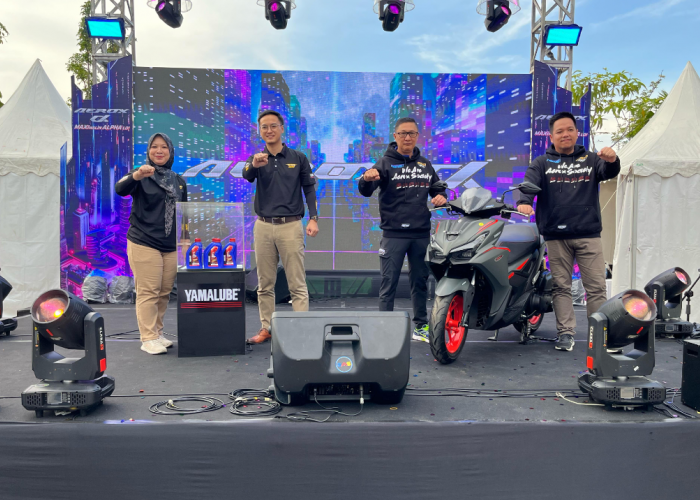 Yamaha Rilis Aerox Alpha dan Oli Yamalube Turbo Matic di Pontianak