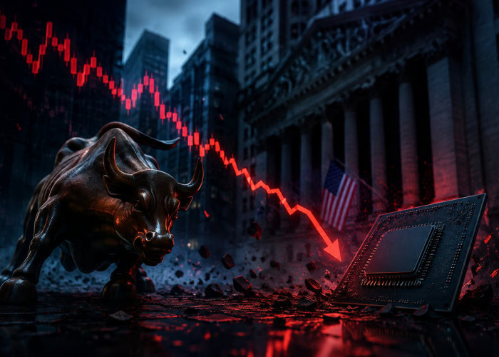 Wall Street Melemah Tajam, Saham Teknologi dan Semikonduktor Jadi Penekan Utama