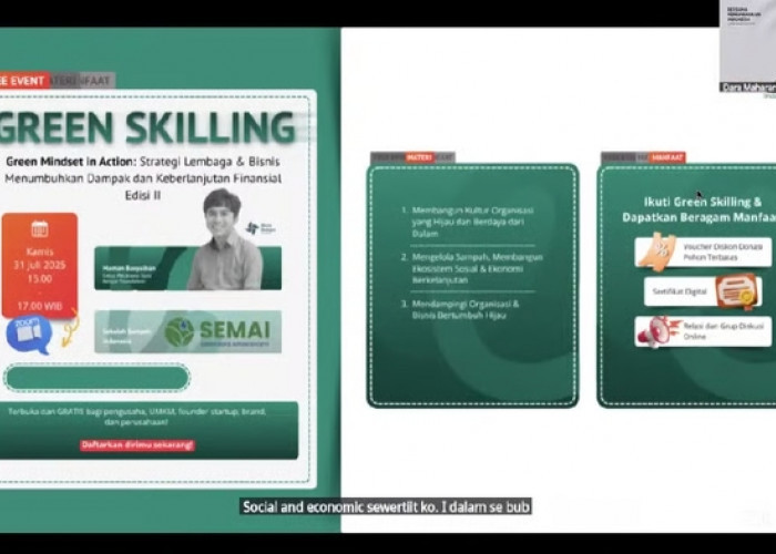 Webinar Green Skilling #22 Sukses Dorong Kolaborasi Pendidikan dan Lingkungan