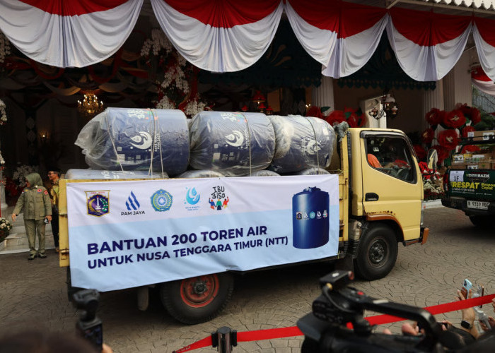 PAM JAYA Salurkan 200 Toren Air untuk Warga Terdampak Gempa NTT, Wujud Solidaritas dari Jakarta
