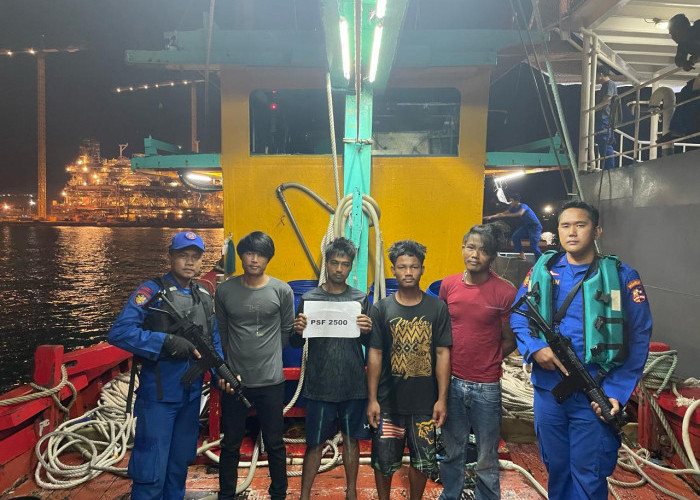 Polri Tangkap Kapal Asing di Selat Malaka karena Illegal Fishing