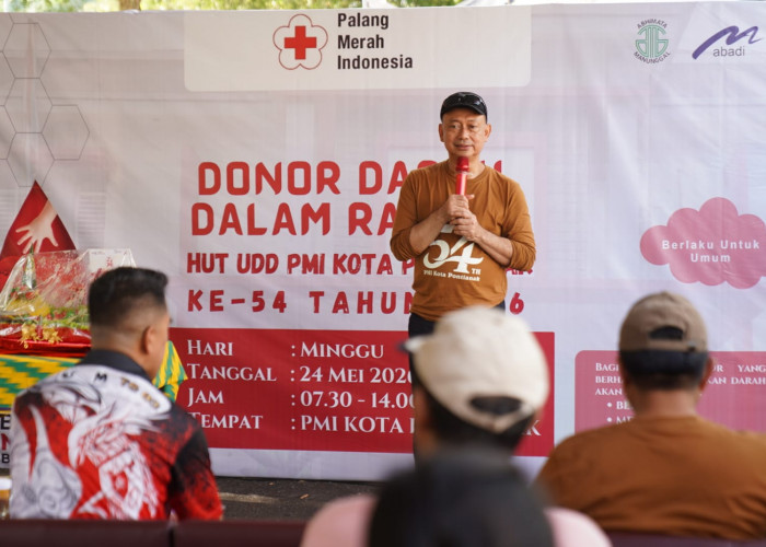 HUT PMI Pontianak, Wako Edi dan Kapolresta Kompak Warning Penipuan Donor Darah