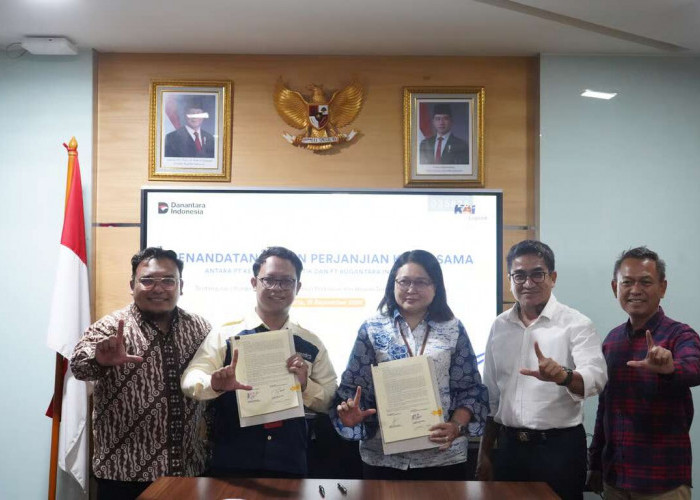 Perkuat Angkutan Komoditas Pangan, KAI Logistik dan PT Bogantara Indo Transport Tandatangani Kerja Sama