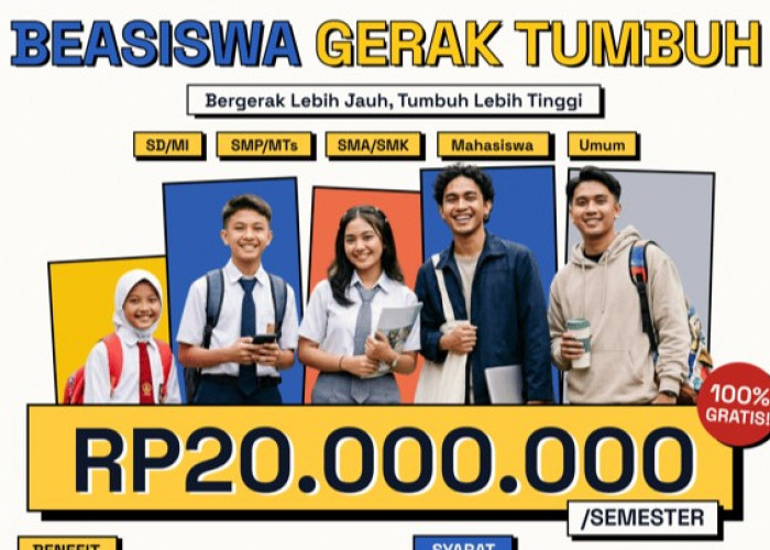 Gerak Tumbuh Luncurkan Beasiswa Rp20 Juta dengan Komitmen Perlindungan Data