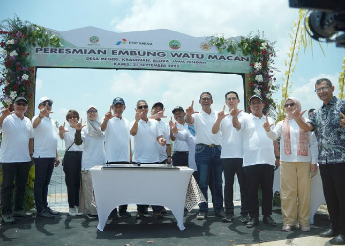 Atasi Permasalahan Kekeringan, Pertamina Bangun Embung Watu Macan Berbasis Agroforestri