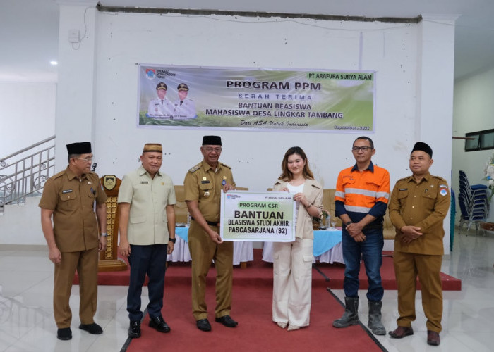 PT ASA Serahkan Beasiswa Pendidikan bagi 14 Mahasiswa di Bolaang Mongondow Timur