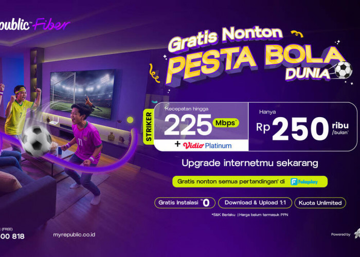 MyRepublic Fiber Hadirkan Akses Gratis Nonton Piala Dunia 2026 untuk Pelanggan