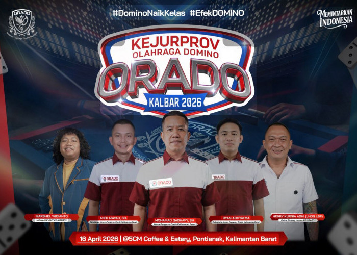 ORADO Kalbar Gelar Kejurprov Domino 2026 di Pontianak, Ini Jadwal dan Lokasinya
