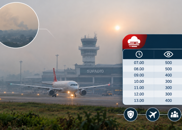 Mengenal Low Visibility di Bandara Supadio Pontianak, Apa Penyebabnya?