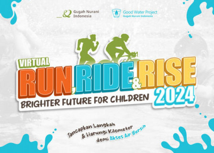 Yayasan Gugah Nurani Indonesia Sukses Menggelar Acara Olahraga Virtual: Run, Ride, And Rise 2024