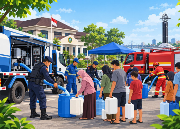PDAM Pontianak Distribusikan Air Bersih Layak Konsumsi di Pontianak Barat