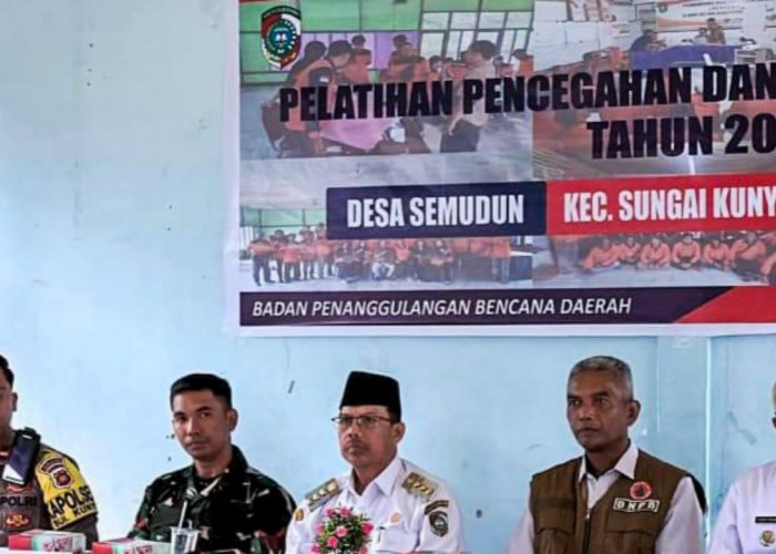 Pj Bupati Ismail Resmi Buka Pelatihan Pencegahan dan Mitigasi Bencana di Desa Semudun Mempawah