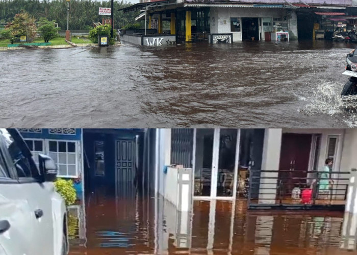 Banjir Rendam Pasar dan Pemukiman di Mempawah, Aktivitas Warga Terganggu 