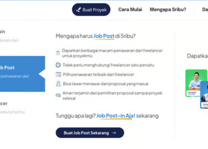 Cari Freelancer Kini Semudah Posting, Sribu Luncurkan JobPost