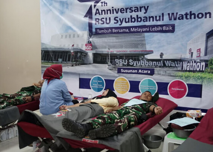 RSU Syubbanul Wathon Gelar Donor Darah dan Cek Kesehatan Gratis Peringati HUT ke-7