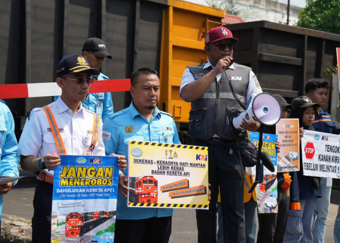 Hingga Juli 2025, KAI Divre IV Tanjungkarang Gelar 51 Sosialisasi Keselamatan di Perlintasan Sebidang