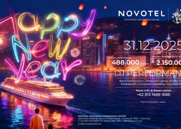 Novotel Pontianak Convention Centre Siapkan Midnight Voyage 2026: Malam Penuh Kemewahan Menyambut Tahun Baru