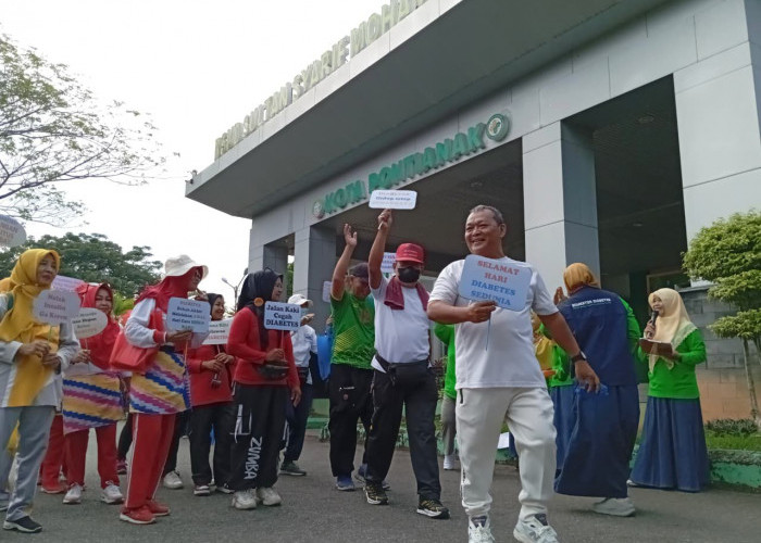 Peringati Hari Diabetes Sedunia, RSUD SSMA Pontianak Gelar Jalan Sehat