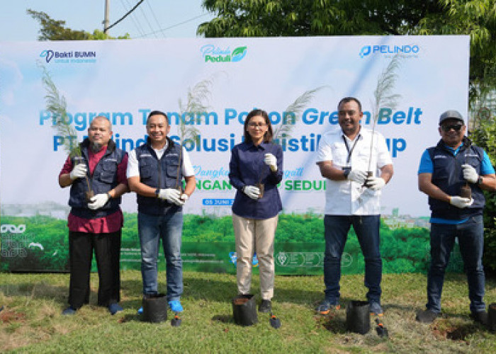 Peringati Hari Lingkungan Hidup 2025, Pelindo Solusi Logistik Perkuat Komitmen Hijau Lewat Program Tanam Pohon