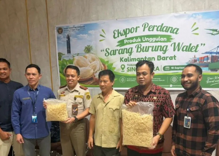 Ekspor Perdana 103 Kg Sarang Burung Walet Kalbar ke Singapura Bernilai Rp1,3 Miliar