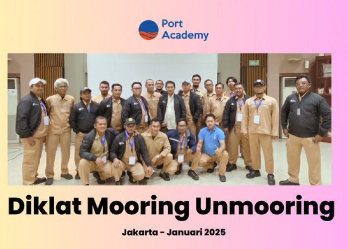 Port Academy Gelar Diklat Mooring Unmooring Bekerja Sama dengan PT Indofood Sukses Makmur Divisi Bogasari