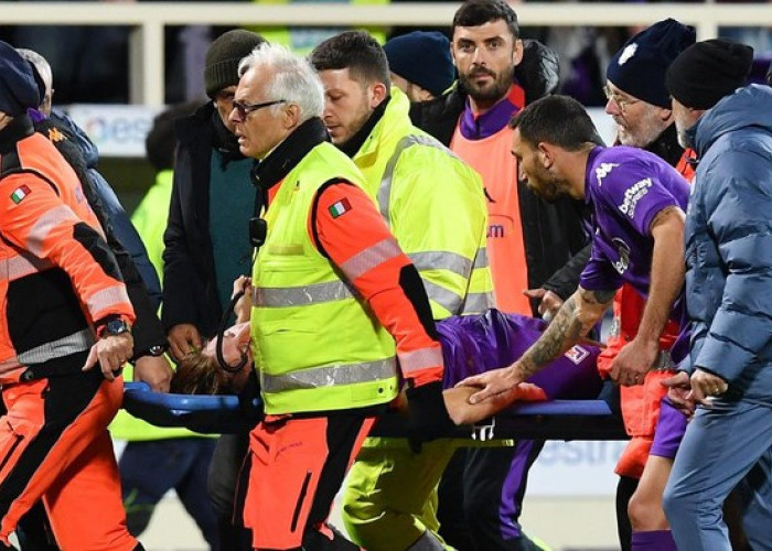 Laga Fiorentina vs Inter Milan Ditunda Pasca Insiden Kolaps Edoardo Bove