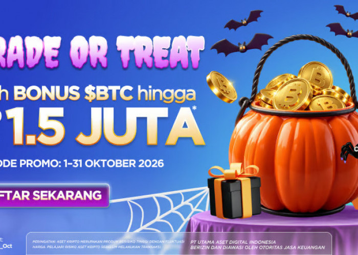 Adopsi Kripto Indonesia Terus Tumbuh, Bittime Hadirkan Program Trade or Treat dengan Bonus Rp 1,5 Juta