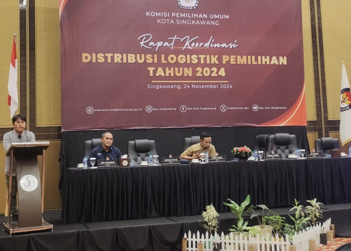 KPU Kota Singkawang Gelar Rapat Koordinasi Distribusi Logistik Pemilu 2024