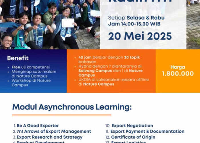 Kadin ITH dan Sekolah Ekspor Kembali Bersinergi Gelar Kelas Ekspor Batch 3 dengan Beragam Keuntungan Baru