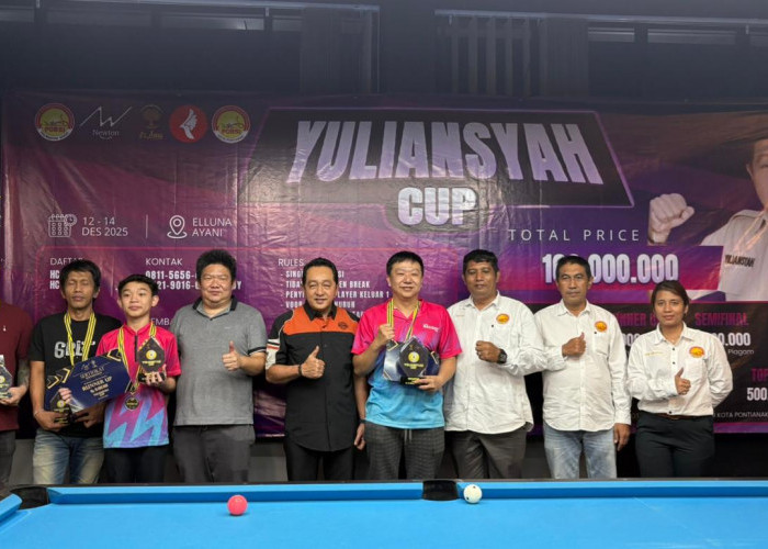 Yuliansyah Cup 2025, Turnamen Biliar Berhadiah Ratusan Juta Rupiah di Pontianak