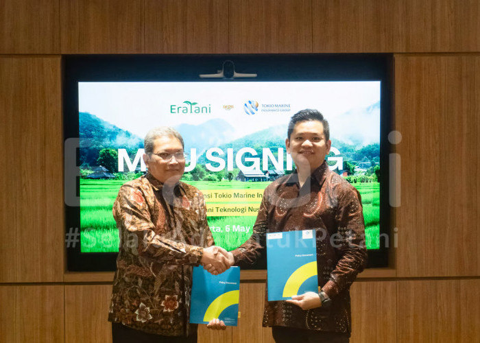 Eratani dan Tokio Marine Indonesia Bersinergi melalui Program Asuransi Usaha Tani Padi dan Jaminan Kecelakaan 