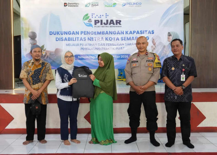Dorong Inklusi dan Kemandirian, PT Pelindo Sinergi Lokaseva Latih Disabilitas Netra Semarang