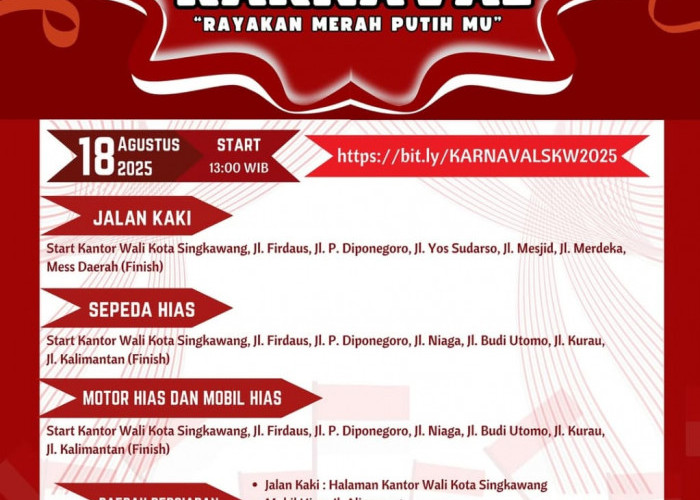 Karnaval Singkawang 2025 Meriahkan HUT RI ke-80 dengan Tema Rayakan Merah Putih Mu