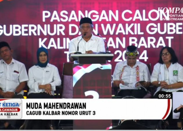 Debat Pilkada Kalimantan Barat 2024: Muda Mahendrawan: Pembangunan Harus Menghindari Sentralistik