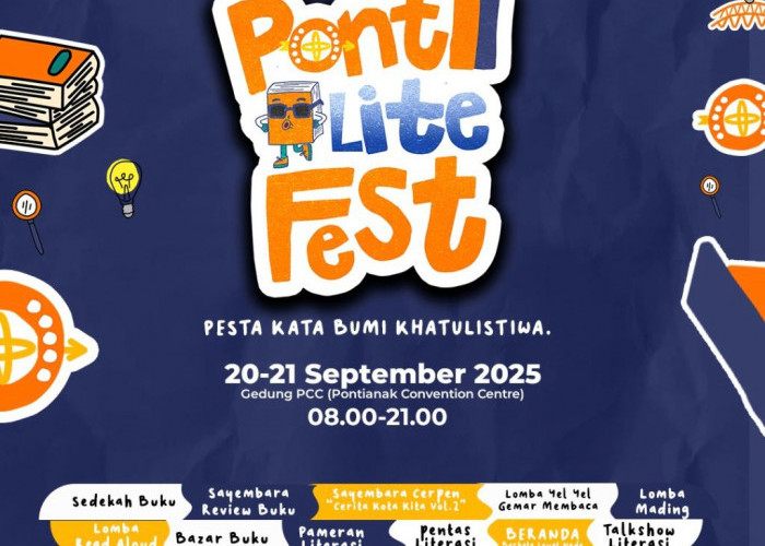 PontiLite Fest 2025 Meriahkan Bulan Gemar Membaca di Pontianak