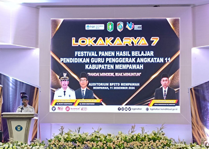 Usung Tema Pandai Mendidik dan Bijak Menuntun, Pj Bupati Mempawah Buka Lokakarya 7 Festival PGP Angkatan 11