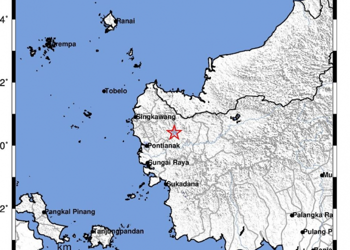 Gempa Bumi Tektonik M=2.2 di Wilayah Kabupaten Sanggau, Warga Dihimbau Untuk Tetap Tenang