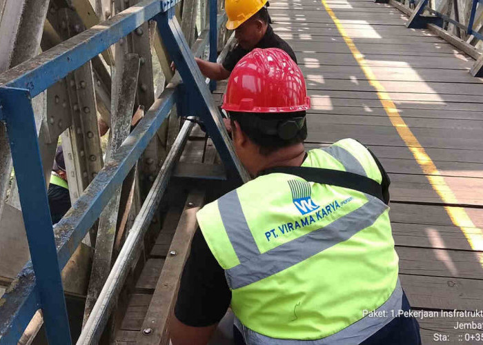 KAI Daop 2 Bandung Perbaiki Jembatan Cirahong Demi Keselamatan Perjalanan
