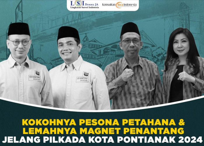 Survei LSI Elektabilitas Pilkada Pontianak 2024: Edi-Bahasan Unggul 70,7%, Mulyadi-Harti Hanya 16%