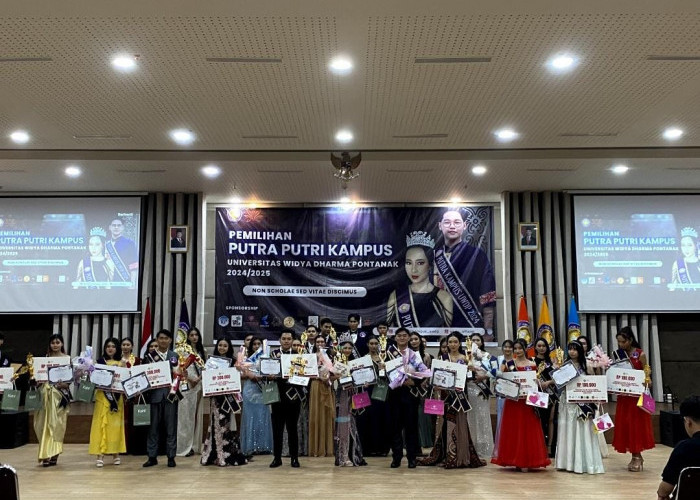 Mikechele Erinl Setiawan dan Angelia Oktaviani Resmi Terpilih Sebagai Putra Putri Kampus UWDP 2024/2025