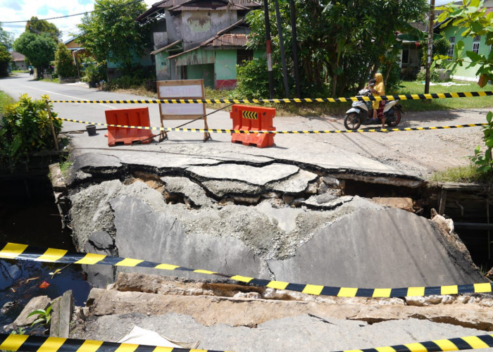 Perbaikan Jembatan Dharma Putra Dikerjakan Pekan Depan