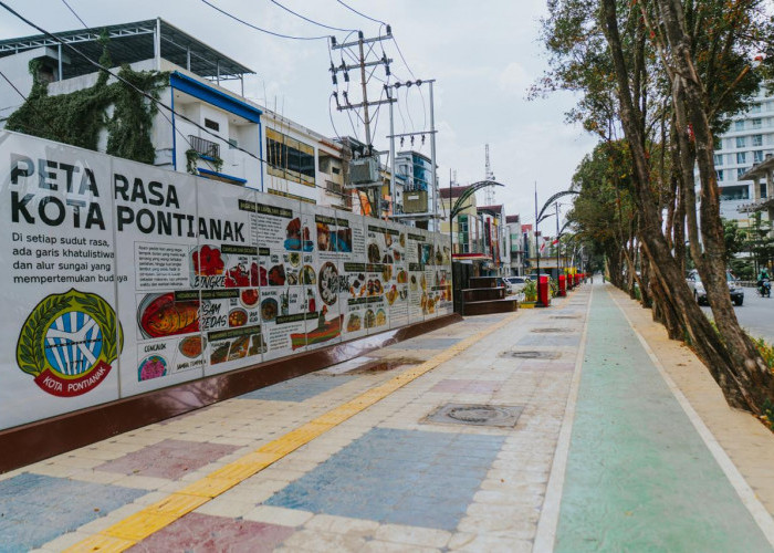 Pemkot Pontianak Tata Trotoar MT Haryono, Perkuat Branding Kota Lewat Peta Rasa