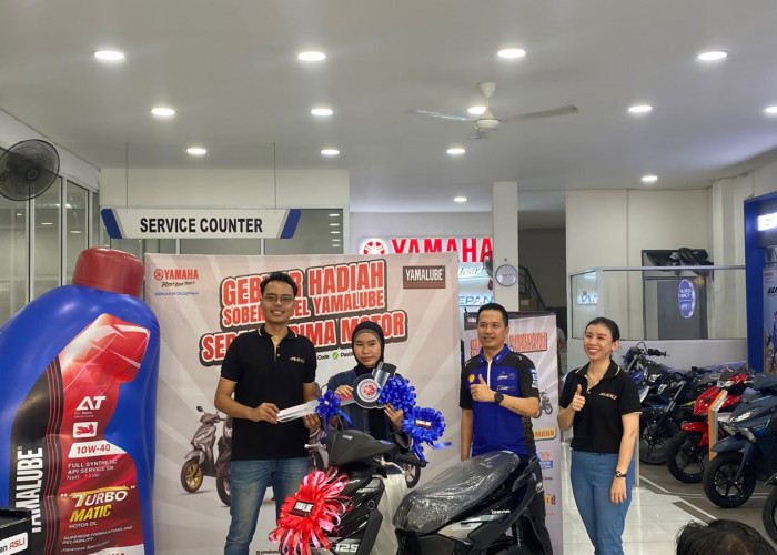 Tak Menyangka Menang Motor Yamaha Gear Ultima 125, Misda Asal Singkawang Girang Dapat Hadiah Yamalube