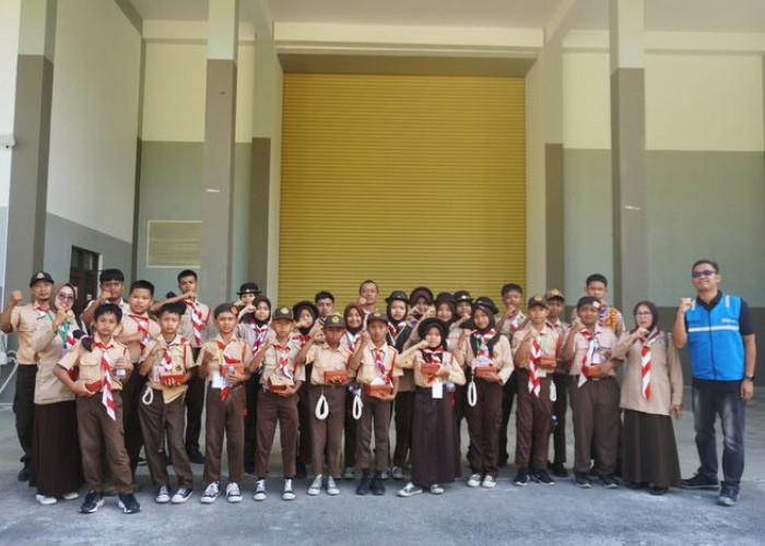 Edukasi Tentang Proses PLTA, UBP Jatigede Sambut Siswa-Siswi Pramuka Se-Kecamatan Jatigede